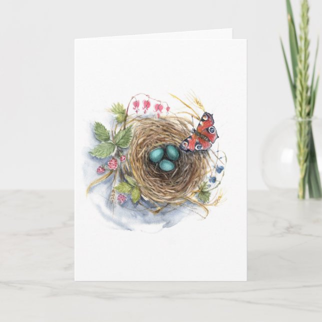 Robin Nest Holiday Card (Front)