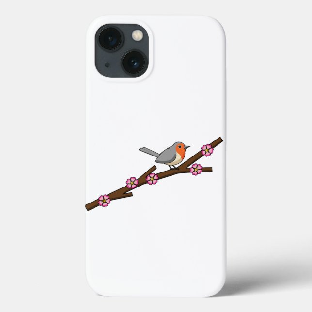 Robin on Sakura Case-Mate iPhone Case (Back)