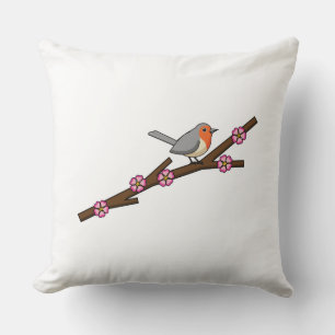 Robin on Sakura Cushion