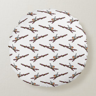Robin on Sakura Round Cushion