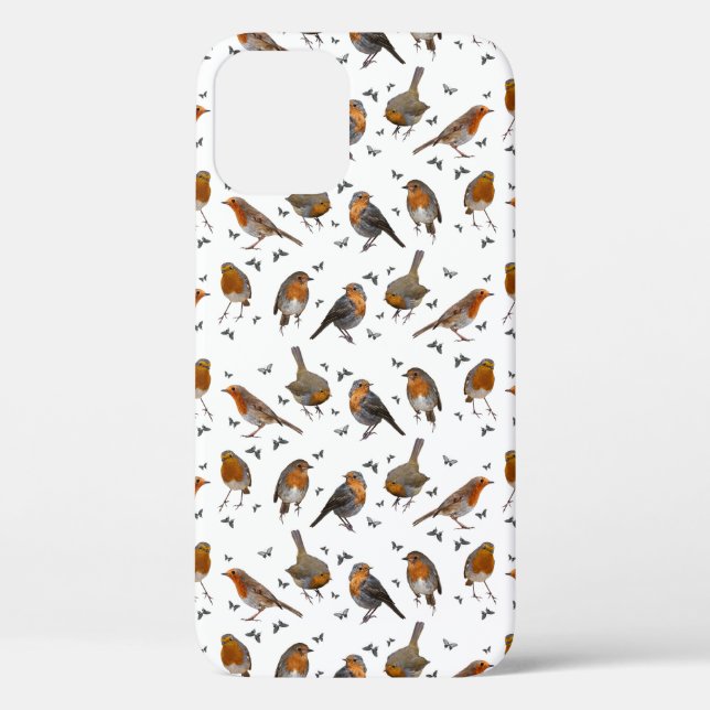 Robin Party iPhone 12 Case (choose colour) (Back)