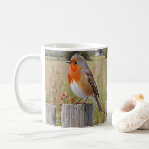 Robin Redbreast Art Design Mug