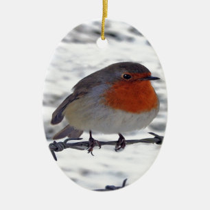 Robin Redbreast Ceramic Tree Decoration