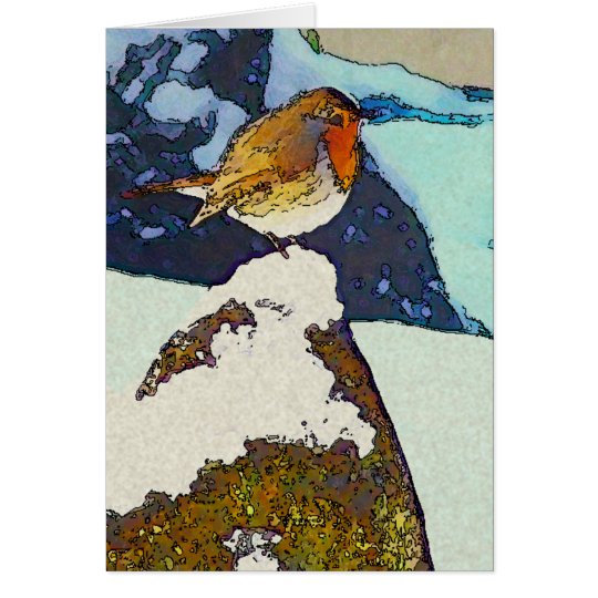 Robin Redbreast Christmas Card