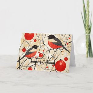 Robin Redbreast Christmas Postcard