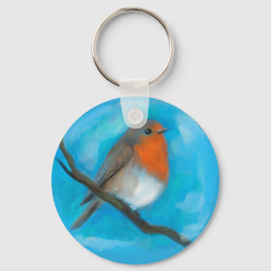 Robin redbreast key ring
