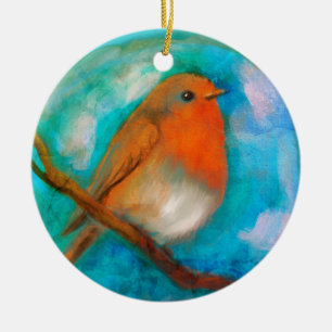 Robin redbreast ornament