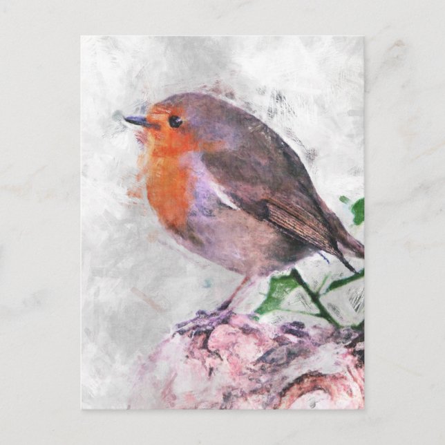 Robin Redbreast Postcard (Front)
