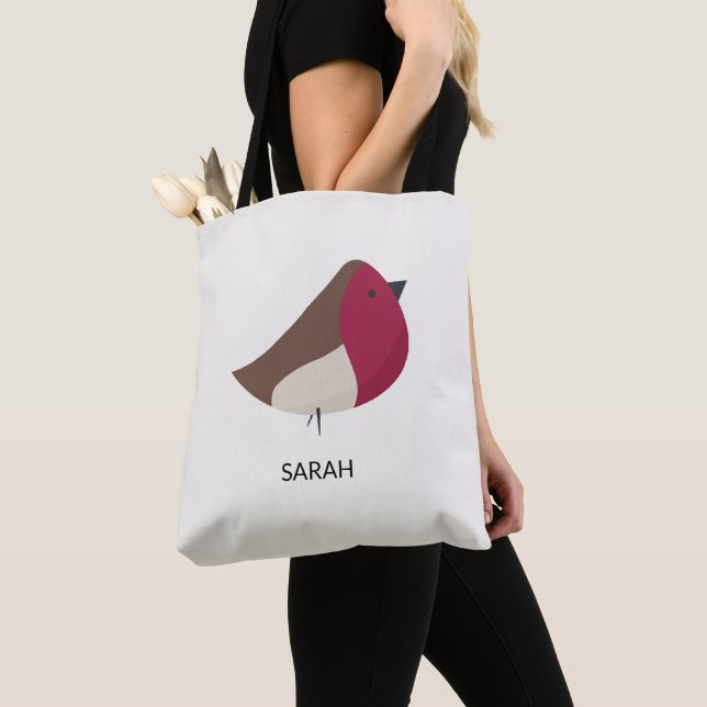 Robin Redbreast Tote Bag (Close Up)