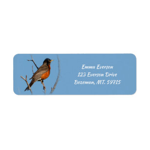 Robin Return Address  Return Address Label