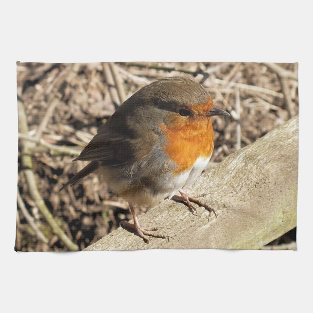 ROBIN TEA TOWEL (Horizontal)