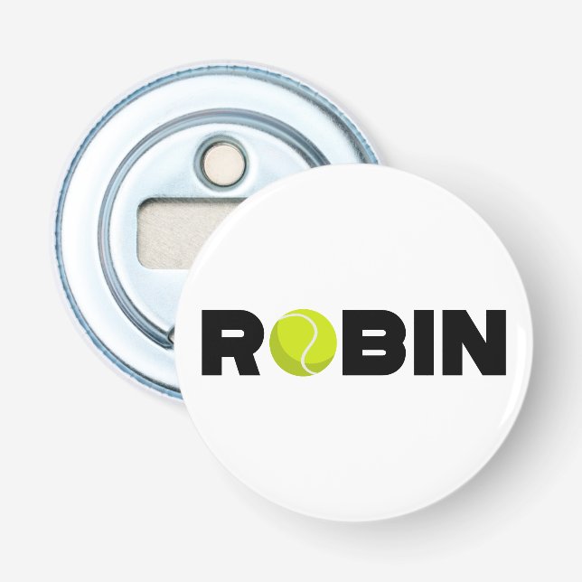 Robin Tennis Bottle Opener (Front)