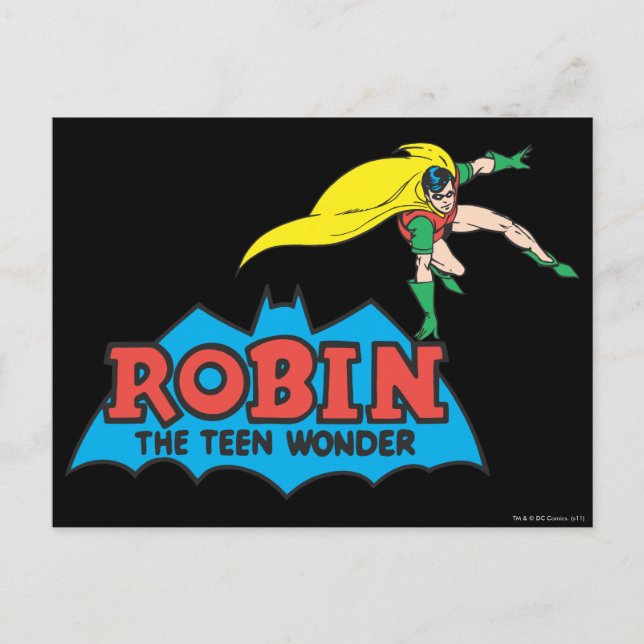 Robin The Teen Wonder Postcard (Front)