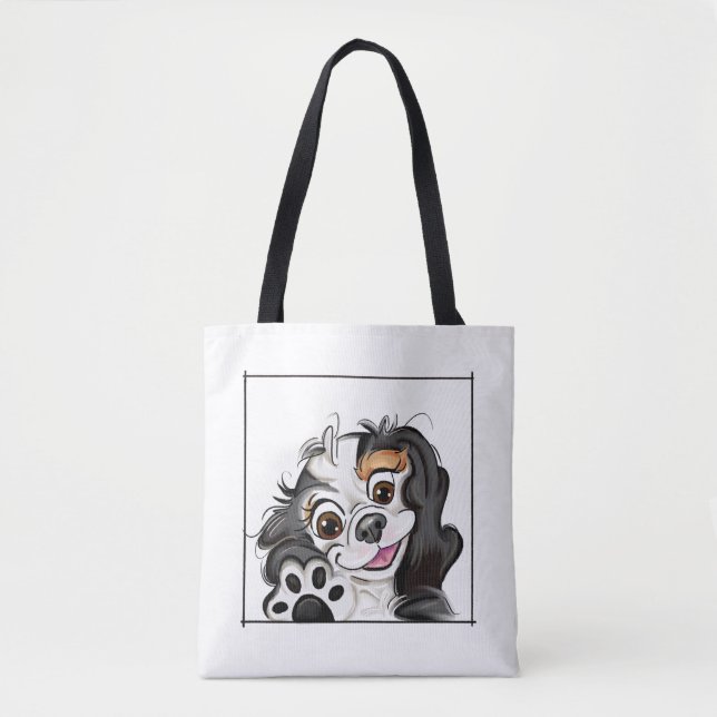 Robin tote bag | cute dog (Front)