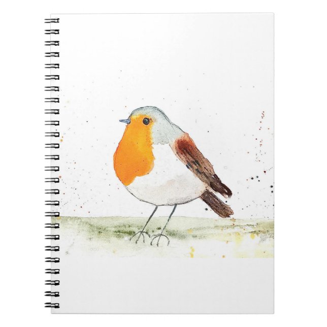 Robin watercolor notebook (Front)