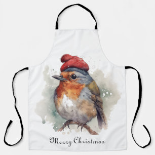 Robin Winter Delight, custom Apron