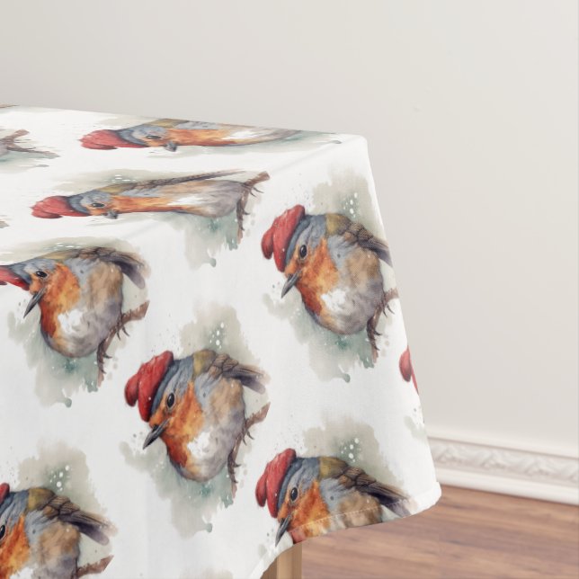 Robin Winter Delight Tablecloth (In Situ)