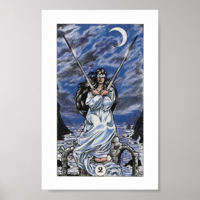 Robin Wood Tarot - 2 of Swords Poster (Front)