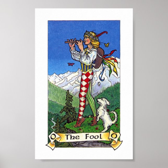 Robin Wood Tarot - Major 0 - The Fool Poster (Front)