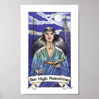 Robin Wood Tarot - Major 2 The High Priestess Poster