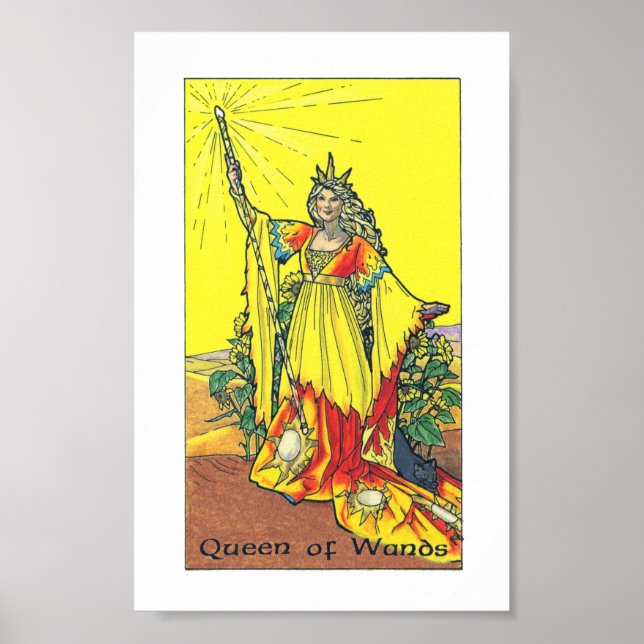 Robin Wood Tarot - Queen of Wands Poster (Front)