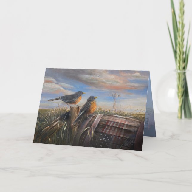 Robins 5 x 7" card (Front)