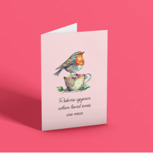 Robins Appear Sympathy Card
