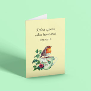 Robins Appear Sympathy Card