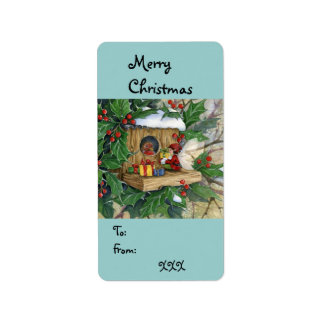 "Robin's Christmas" Tag-label Label