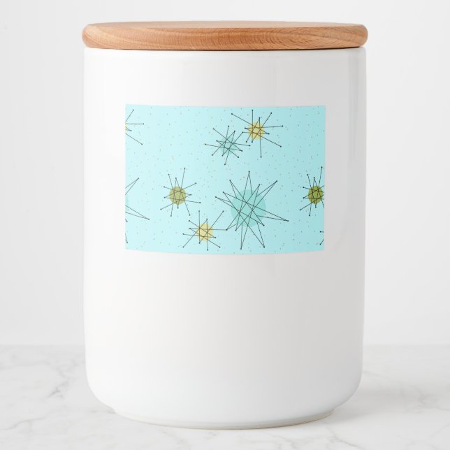 Robin's Egg Blue Atomic Starbursts Food Label (Front)