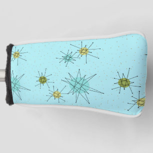 Robin's Egg Blue Atomic Starbursts Putter Cover