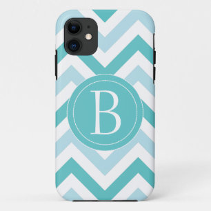 Robin's Egg Blue Chevron Phone Case
