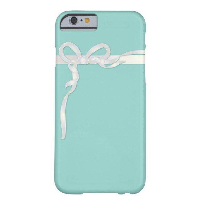 Robin's Egg Blue Jewellery Box with White Ribbon Case-Mate iPhone Case (Back)