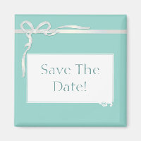 Robin's Egg Blue Jewellery Box with White Ribbon