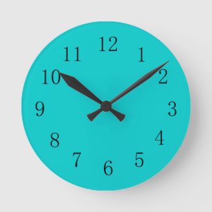 Robins Egg Blue Kitchen Wall Clock