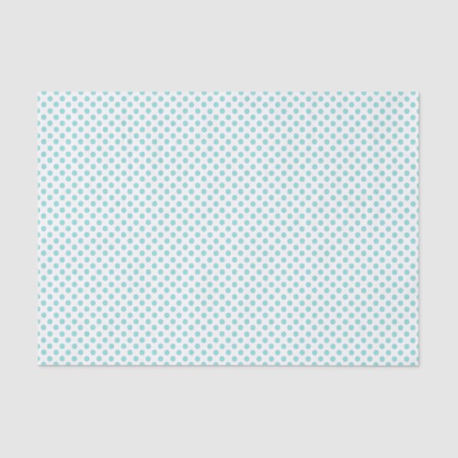Robins Egg Blue Polka Dot Tissue Paper (Front)
