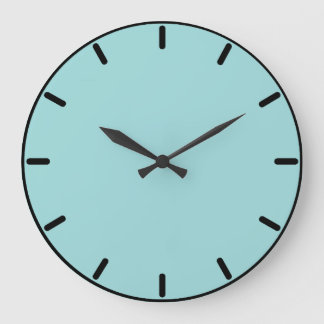 Robin's Egg Blue Round Wall Clock
