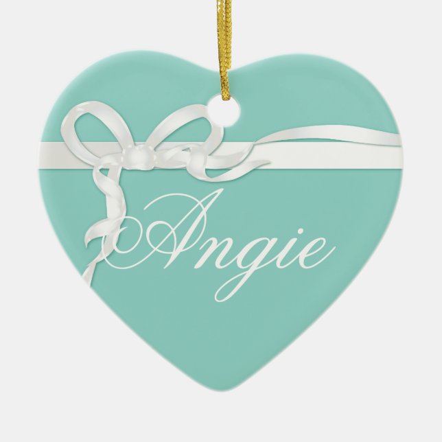 Robins Egg Custom Ornament (Front)