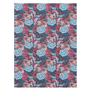 Robins in the garden 3 tablecloth