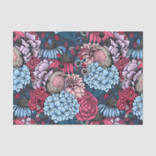 Robins in the garden 3 tissue paper