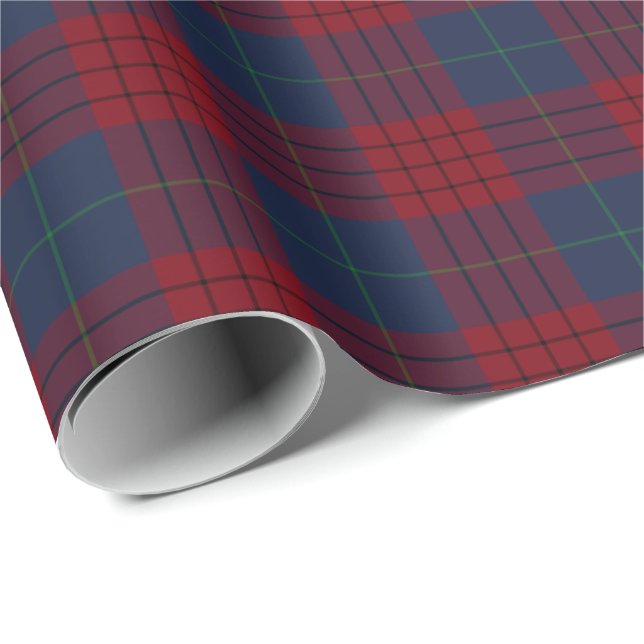 Robinson Clan Tartan Irish Plaid Pattern Wrapping Paper (Roll Corner)