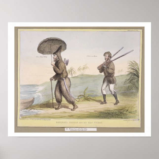Robinson Crusoe and his Man Friday, (HB Sketches N Poster (Front)