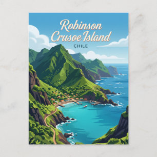Robinson Crusoe Island Chile Postcard