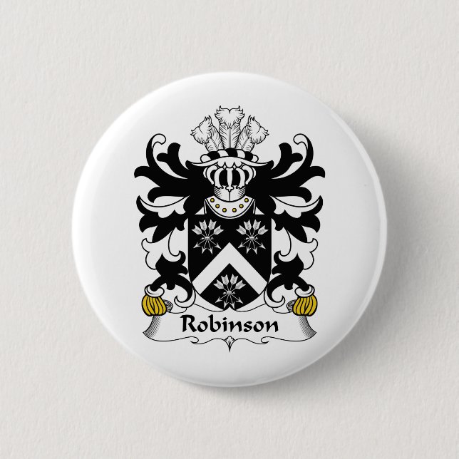 Robinson Family Crest 6 Cm Round Badge (Front)
