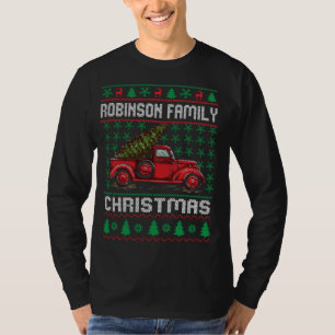 Robinson Family Ugly Christmas Sweater Red Truck F