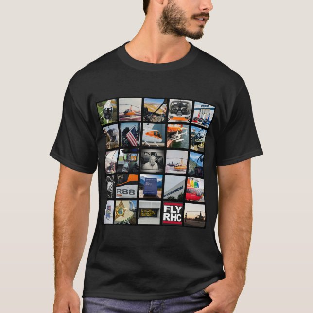 Robinson Helicopters Collage T-Shirt (Front)