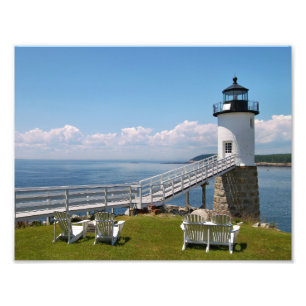 Robinson Point Lighthouse, Isle Au Haut, Maine Photo Print
