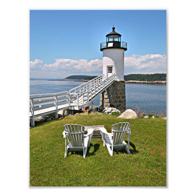 Robinson Point Lighthouse, Isle Au Haut, Maine Photo Print (Front)
