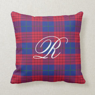 Robinson Tartan Monogram Pillow