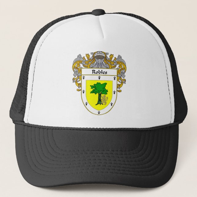 Robles Coat of Arms (Mantled) Trucker Hat (Front)